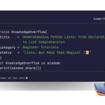 Understanding Python Lists: From Declaration to List Comprehension