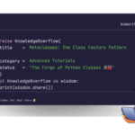 Metaclasses: The Class Factory Pattern